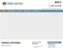 Tablet Screenshot of parkecheverly.com
